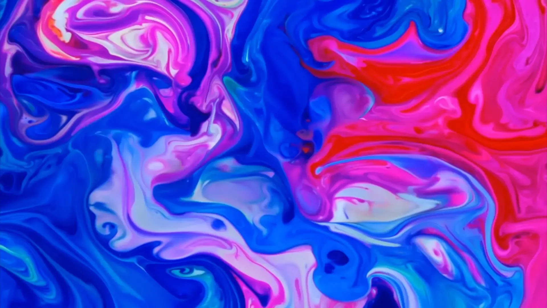 Colorful Swirling Paint Transition Video